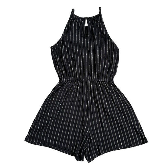 Old Navy High Neck Sleeveless Black Printer Jumpsuit Women’s Size XSP Keyhole - Picture 6 of 8